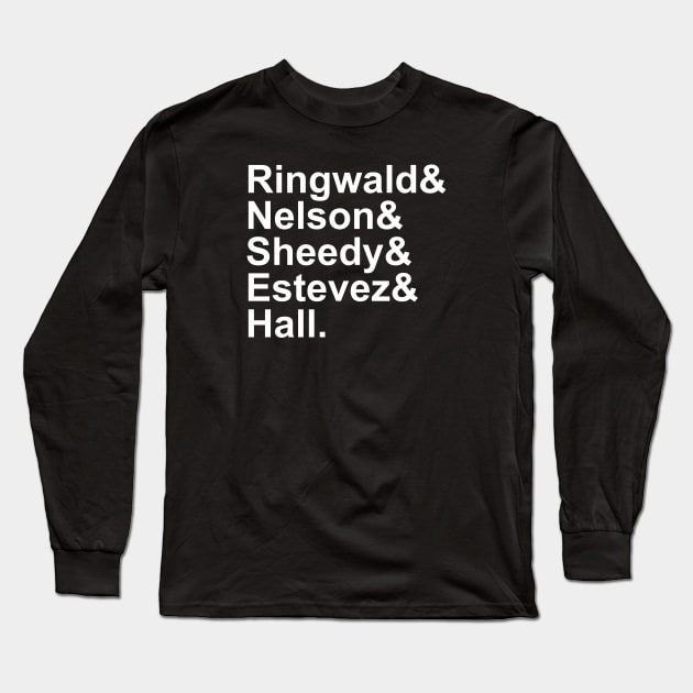 Breakfast Club Names Long Sleeve T-Shirt by @johnnehill